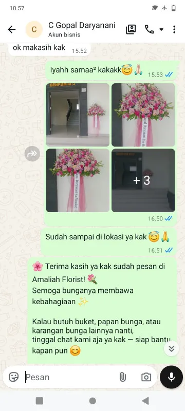 Pengiriman Karangan Bunga Karikil Mangkubumi